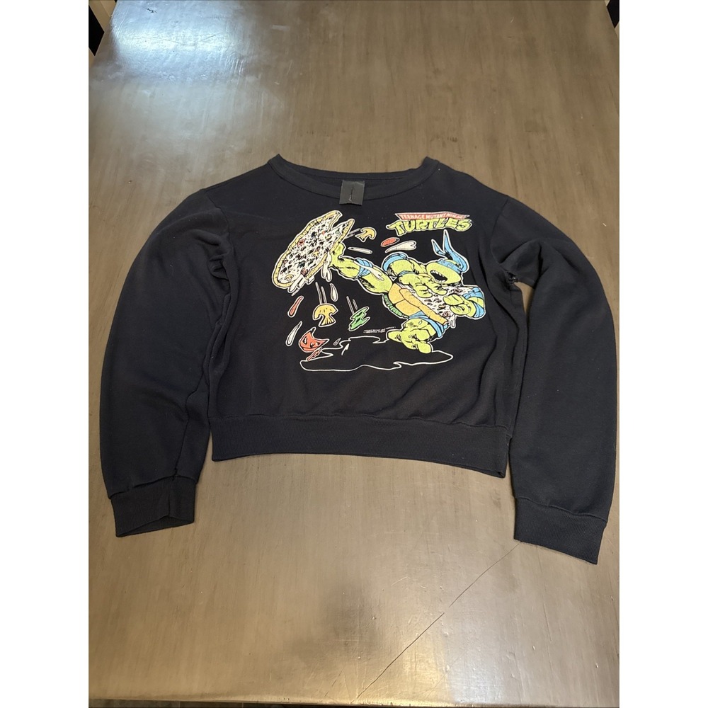 Vintage Teenage Mutant Ninja Turtle kids sweatshirt 7/8 Wormser 1990 Mirage